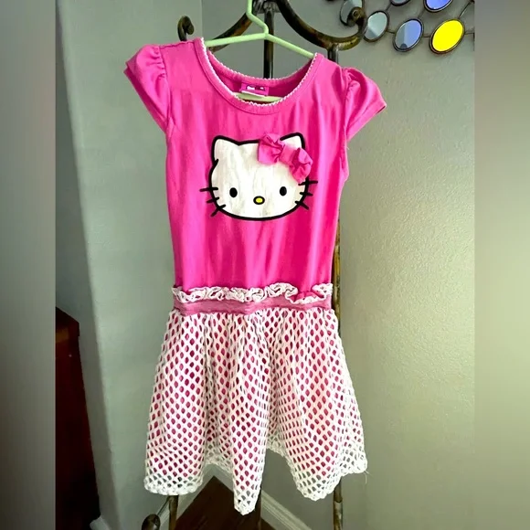 white christmas dresses Hello Kitty dress main image 1